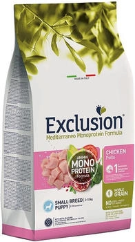Exclusion Mediterraneo Puppy Trockenfutter mit Huhn, klein, 2kg