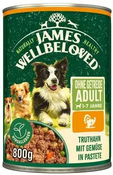 James Wellbeloved Grain Free Truthahn mit Gemüse in Pastete 6x800g