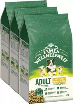 James Wellbeloved Reich an Truthahn & Reis 3x2kg