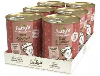 Betty's Landhausküche Wild & Geflügel 6x400 g