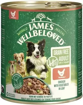James Wellbeloved Grain Free Huhn mit Gemüse in Pastete 6x800g