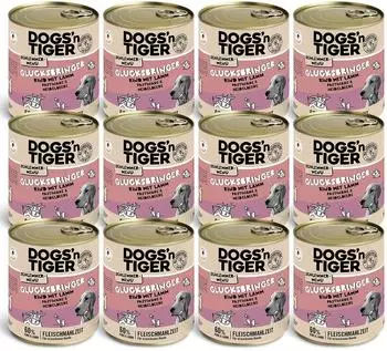 Dogs'n Tiger Dogs'n Tiger Glücksbringer Rind & Lamm 12x800 g