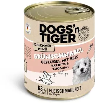 Dogs'n Tiger Dogs'n Tiger Grünschnabel 12x800 g