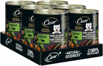 Cesar Natural Goodness Reich an Lamm mit Karotten, Kartoffeln & Spinat 6x400g