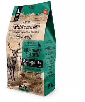 Wiejska Zagroda Forest Flavours Schweinefleisch mit Hirschchips S 9kg