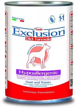 Exclusion Monoprotein Vet Diet Hypoallergenic All Breeds Ziege & Kartoffeln 400 g