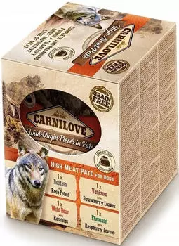Carnilove Meat Pate Multipack Adult Beutel 4x300g Nassfutter für Hunde