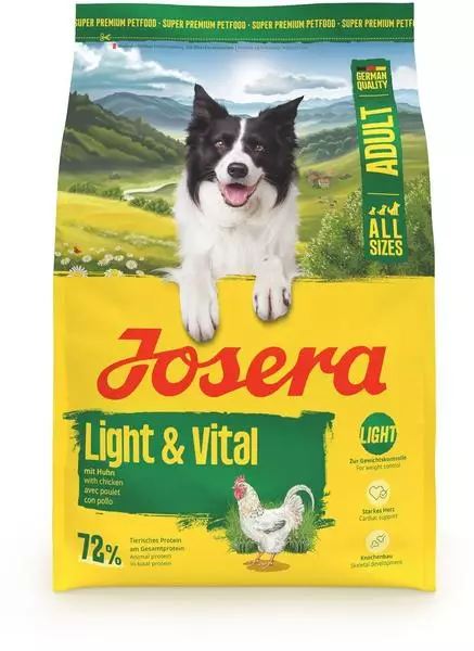 JOSERA Adult Light & Vital Huhn (1 x 3 kg) | Premium Trockenfutter für
