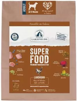 Lakefields SUPERFOOD Huhn für ausgewachsene Hunde
