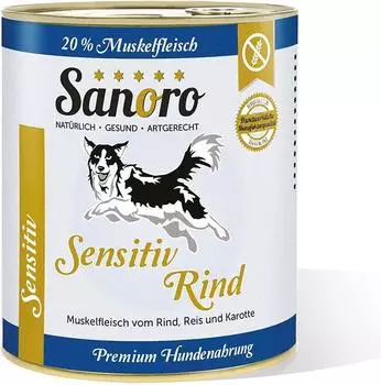Sanoro Sensitiv Rind mit BIO-Gemüse 6x800g