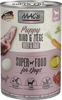 MAC's Dog Puppy Rind & Ziege 6x400g