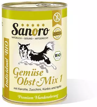 Sanoro BIO Gemüse-Obst-Mix 1 mit Bio-Karotte 12x400g