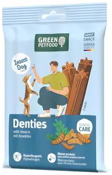Green Petfood Denties with Insects 180 g