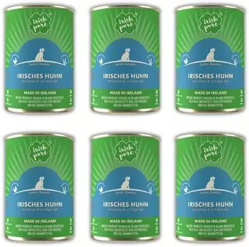Irish Pure GmbH Nassfutter getreidefrei Freiland-Huhn Junior 6 x 390g