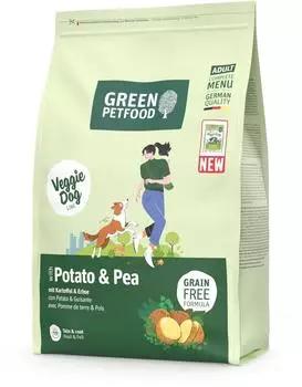 Green Petfood VeggieDog Potato & Pea 5 x 900 g