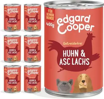 Edgard & Cooper Dog Huhn & Lachs mit Brokkoli 6 x 400g