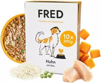 Fred & Felia Fred Huhn mit Reis (10 x 390g)