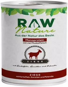 RAW Nature Nassfutter Ziege 800g