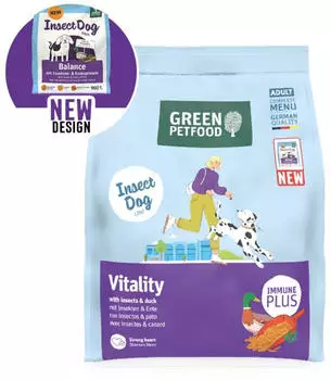 Green Petfood Vitality with Insects 3 kg