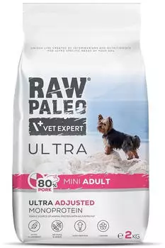 VetExpert Raw Paleo Ultra Pork Mini Adult 2kg