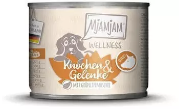 MjAMjAM Nassfutter Wellness Knochen & Gelenke Rind (6x200g)