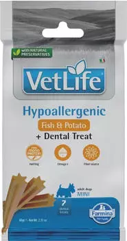 Farmina VetLife Hypoallergenic Dental Fisch & Süßkartoffel Mini 60g