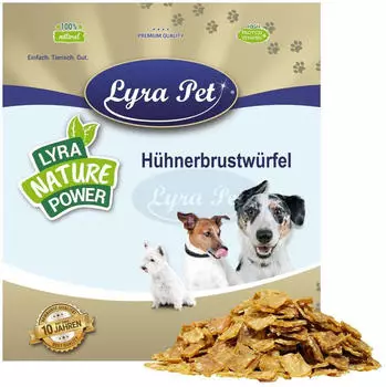 Lyra Pet H&uuml;hnerbrustw&uuml;rfel 5 kg