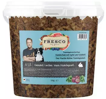 Fresco Dog Martin R&uuml;tter Trainingskn&ouml;chelchen Kaninchen mit Apfel & Gr&uuml;nkohl 1 kg