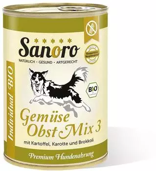 Sanoro BIO Gemüse-Obst-Mix 3 mit Bio-Kartoffel 12x400g