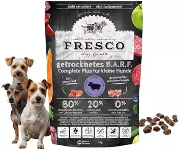 Fresco Dog TrockenBarf Complete Plus Lamm für kleine Hunde 2,5 kg