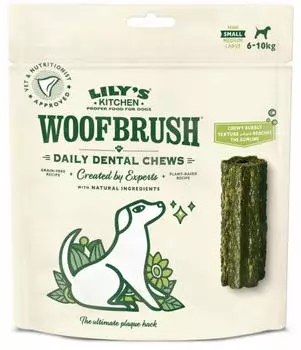 Lily's Kitchen Woofbrush Zahnpflege-Kausnack f&uuml;r gro&szlig;e Hunde 47 g (7 Stk.)