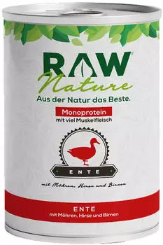 RAW Nature Nassfutter Ente 400g