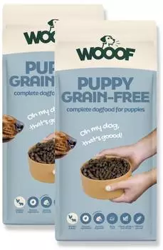 Wooof Welpenfutter getreidefrei mit Pute & Lachs&ouml;l 18 kg