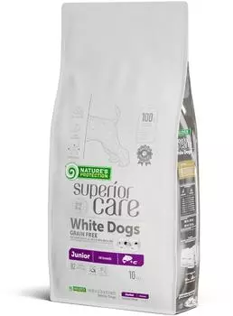 Nature's Protection Superior Care White Dogs Grain Free Junior Salmon 10 kg