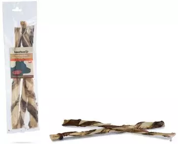 Beeztees (1,26 EUR/Stück) Hundesnack Rinderkopfhaut mit Pansen - 3er Pack