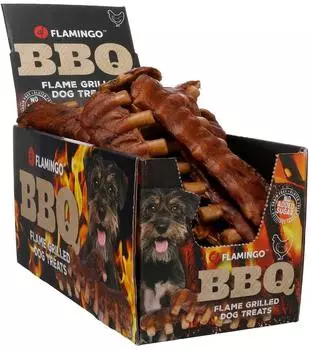 Flamingo (40,49 EUR/kg) Hundesnack BBQ Rippe mit Huhn, Inhalt: 1,6 kg