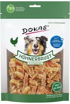 Dokas Hühnerbrust in Stückchen - 9 x 200 g
