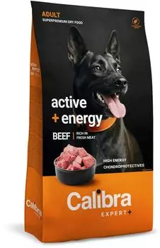 Calibra Expert+ Adult Active + Energy Rind Trockenfutter 12kg