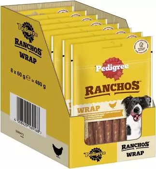 Pedigree Ranchos Wrap mit Huhn 8x60 g