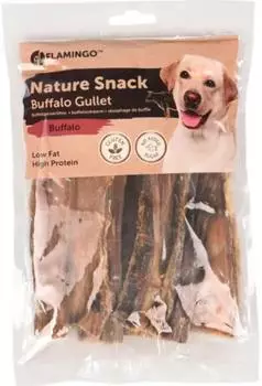 Flamingo (26,98 EUR/kg) Nature Snack B&uuml;ffel Speiser&ouml;hre flach, Inhalt: 500 g
