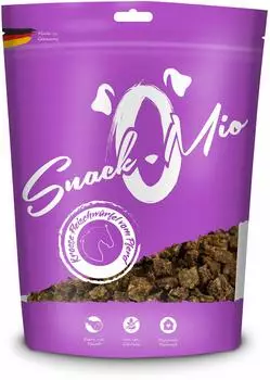 SnackOMio krosse Fleischwürfel 125 Gramm Hundesnack Pferd