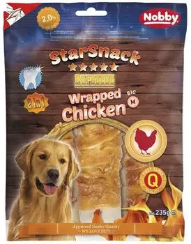 Nobby (38,71 EUR/kg) Starsnack Barbecue Wrapped Chicken Big