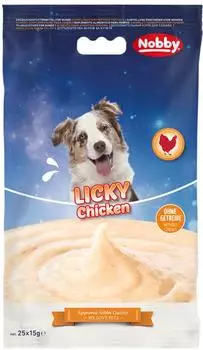 Nobby (21,04 EUR/kg) Starsnack Licky Dog Chicken 25 x 15 g