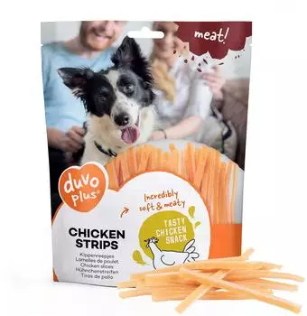 Duvo+ (25,73 EUR/kg) Hundesnack Huhn Strips, Inhalt: 400 g