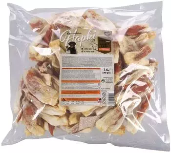 Flamingo (29,46 EUR/kg) Hundesnack Hapki Kaninchenohren Huhn, Ma&szlig;e: 10 cm