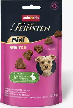Animonda Adult Mini Love Bites Pute mit Kaninchen & Heidelbeere | 50 g
