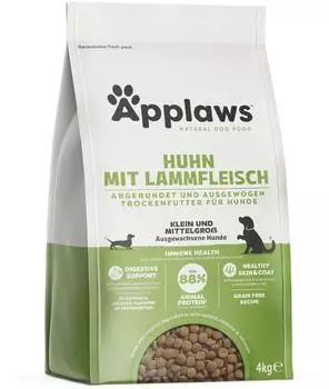 Applaws Adult Huhn & Lamm Kleine & Mittelgroße Rassen 4 kg