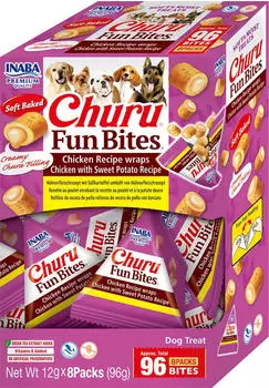 INABA Churu Fun Bites Hund - Hühnchen & Süßkartoffel