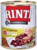 RINTI Kennerfleisch 12 x 800 g - Mix (Rind, Pute, Ente, Rentier)...