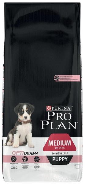 Purina Pro Plan Puppy Medium Sensitive Skin OptiDerma 12kg